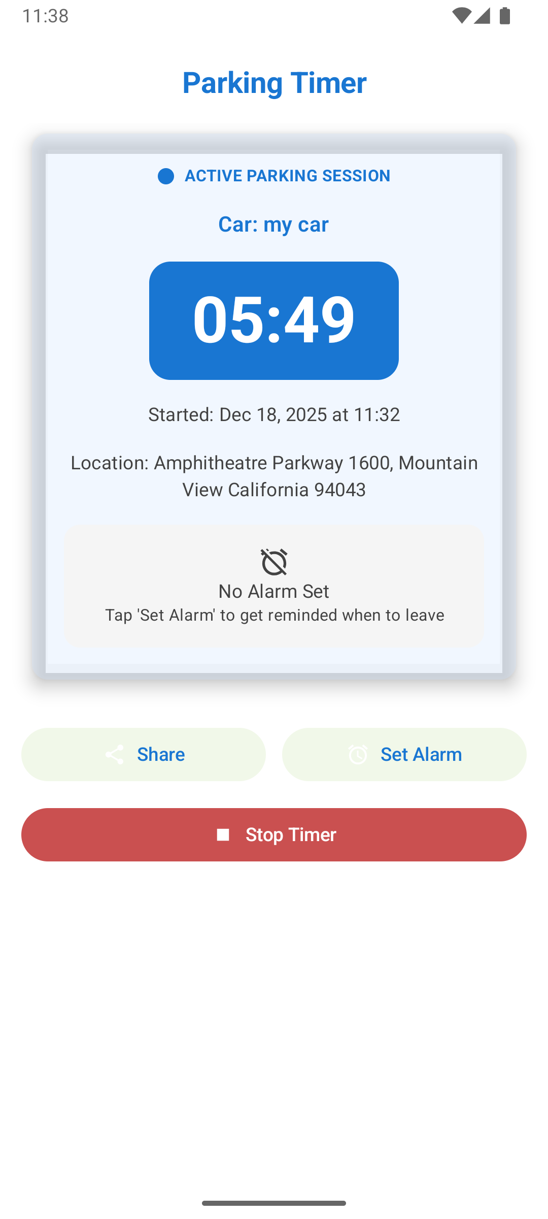 ParkFinder Light Mode Screenshot 4