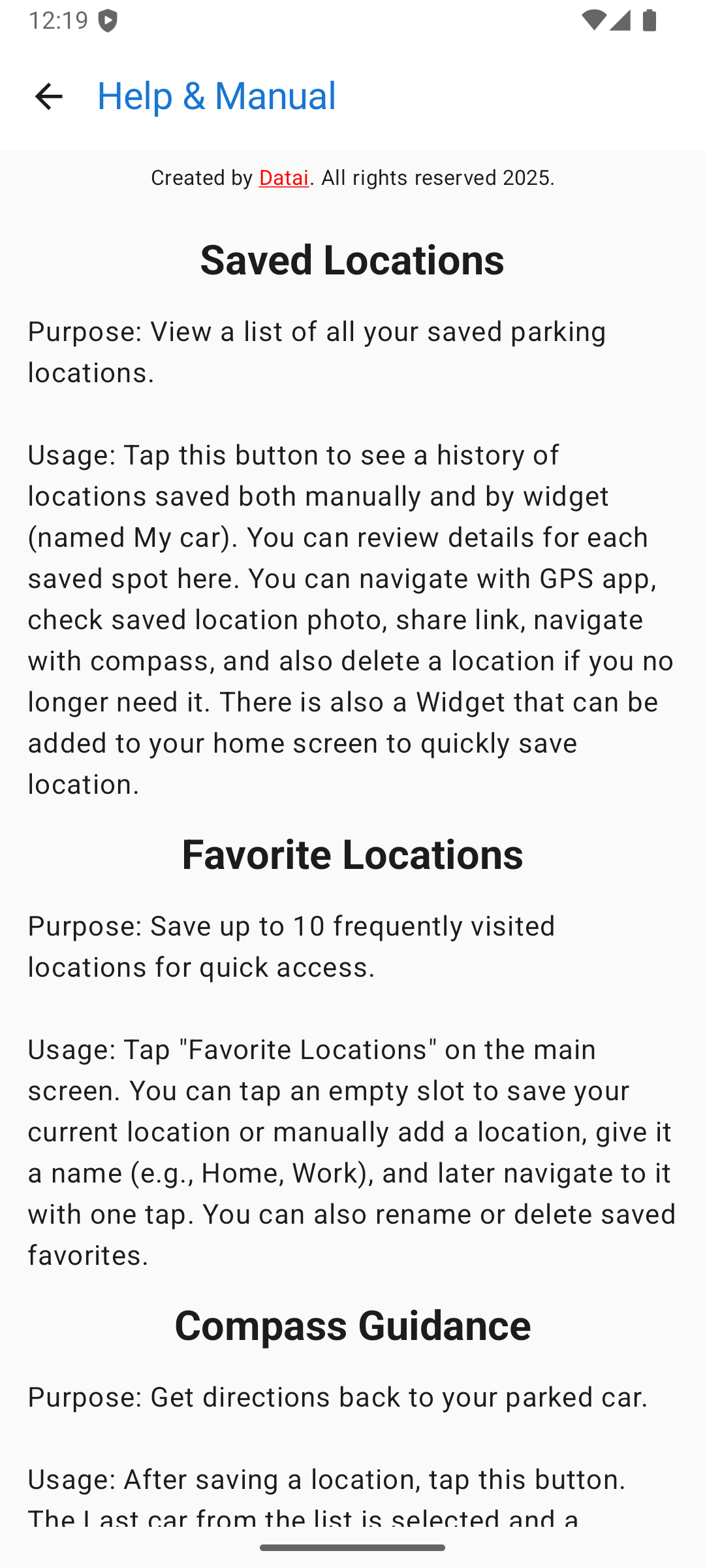 ParkFinder Light Mode Screenshot 5