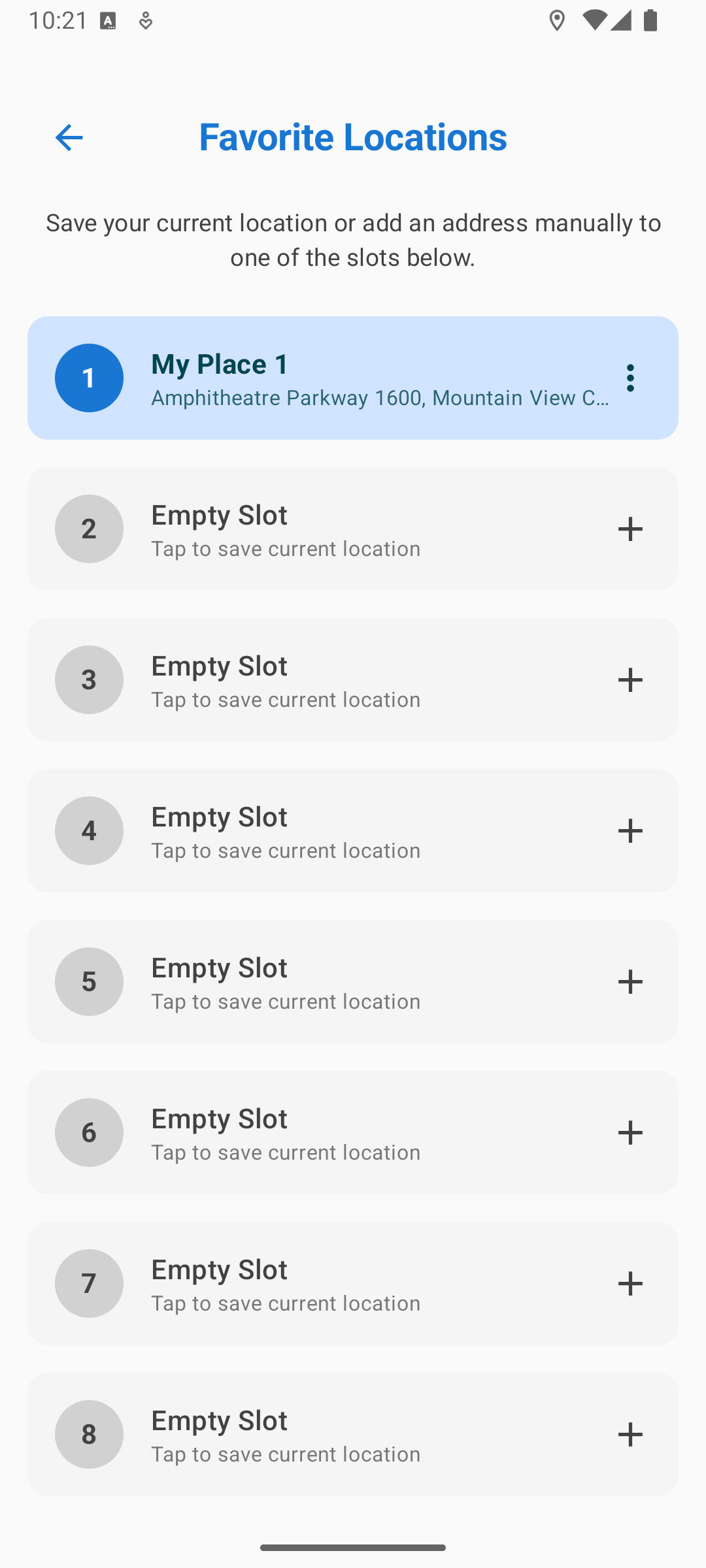 ParkFinder Light Mode Screenshot 1